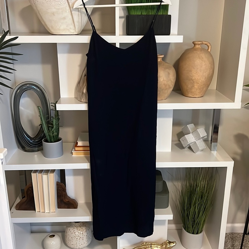 Jcrew, size 4 slip dress in navy